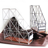 复古铁艺桌面收纳架创意书架