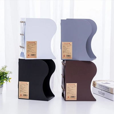 极简无印可伸缩书立架中号折叠书夹